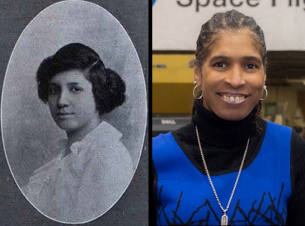 최초로 수학 박사학위를 취득한 흑인 여성 Euphemia Haynes(좌)와 최초의 NASA 항공우주 엔지니어 Aprille Ericsson-Jackson(우)  Credit: Bill Hrybyk/GSFC/NASA