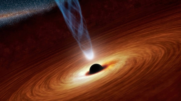 거대질량 블랙홀을 실제로 본다면 이런 느낌일까?  Credit: NASA/JPL-Caltech