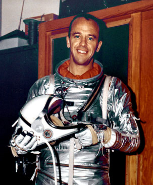 미국 최초의 우주인, Alan Shepard. 출처 : NASA