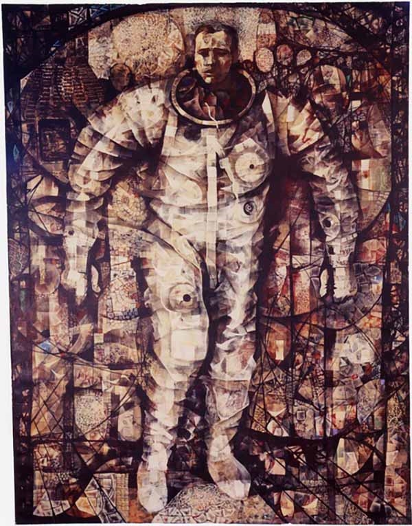 예술가 Mitchell Jamieson이 그린 우주 비행사 고든 쿠퍼의 모습. 출처: Mitchell Jamieson