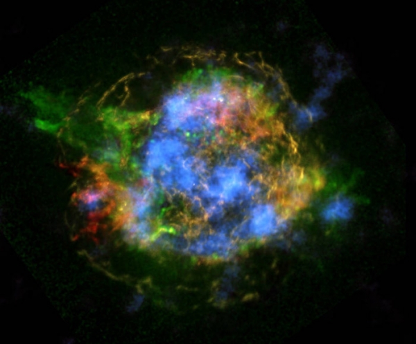 폭발한 별의 이미지. 출처 : NASA/JPL-Caltech