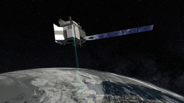  ICESat-2 위성. 출처:  NASA's Goddard Space Flight Center