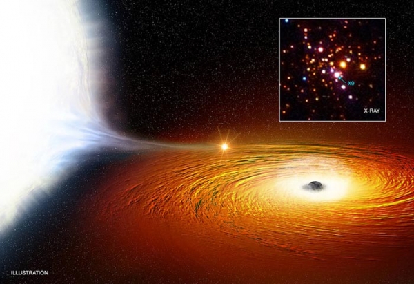 블랙홀을 공전하는 별의 모습(일러스트레이션)  Credit: NASA/CXC/A.Bahramian, M.Weiss