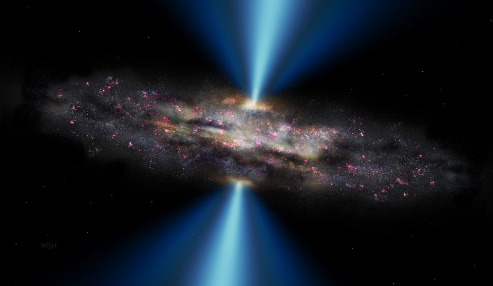 블랙홀. 출처: NASA/M. Helfenbein, Yale University / OPAC
