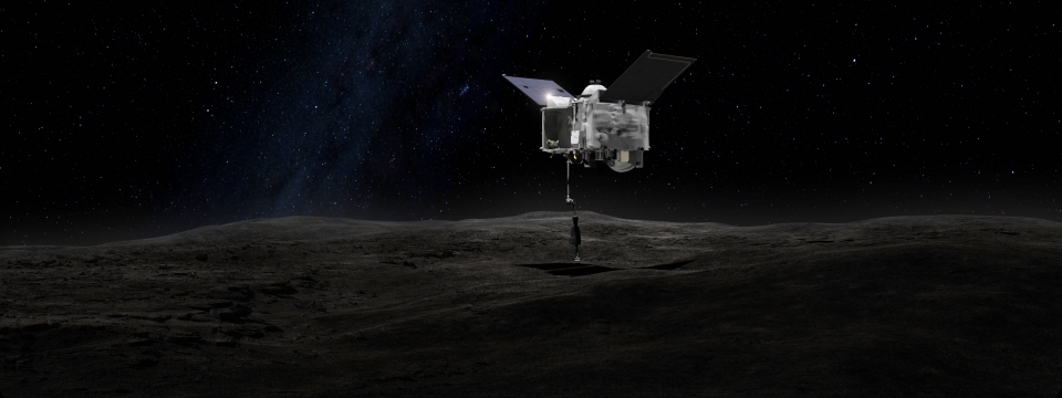 임무 연장시 다음 탐사 대상 소행성으로 아포피스를 계획하고 있는 NASA의 소행성 베누 탐사선 오시리스-렉스(OSIRIS-REx). 출처: NASA