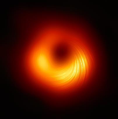 M87 은하 중심에 있는 초대질량블랙홀 편광 영상