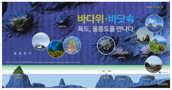 고종황제 독도칙령일기념 독도전시회 현수막. 출처 : 한국해양과학기술원